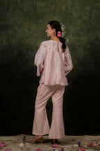 Mehr Rose Pink Dupion Silk Co-ord Set