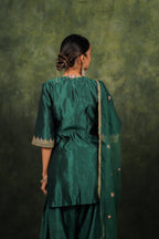 Nukta Evergreen Dupion Silk Kurta Set